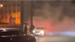 У центрі луцька п'яний на BMW влаштував дрифт і втікав від поліції (фото, відео)