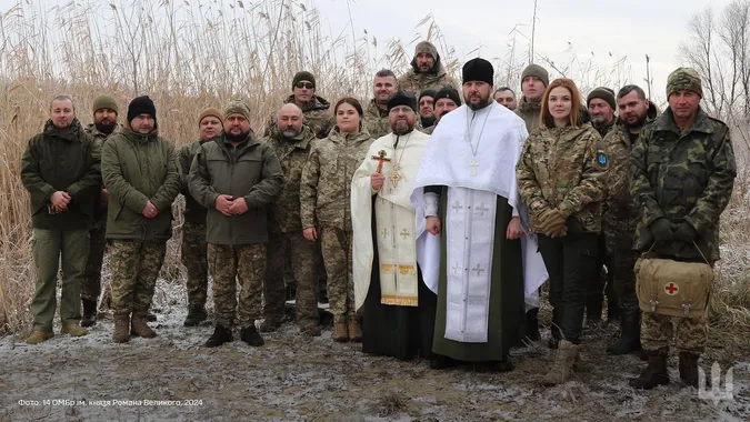 «Князівська» бригада з Волині відсвяткувала Водохреще (фото)