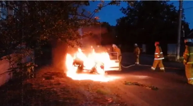 У Горохівському районі горів автомобіль