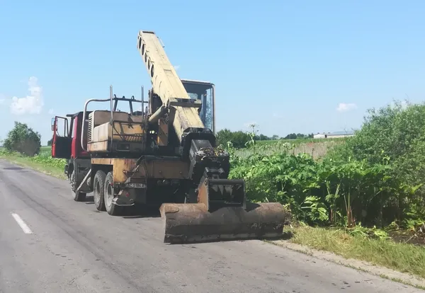 На узбіччях волинських доріг боролися із борщівником