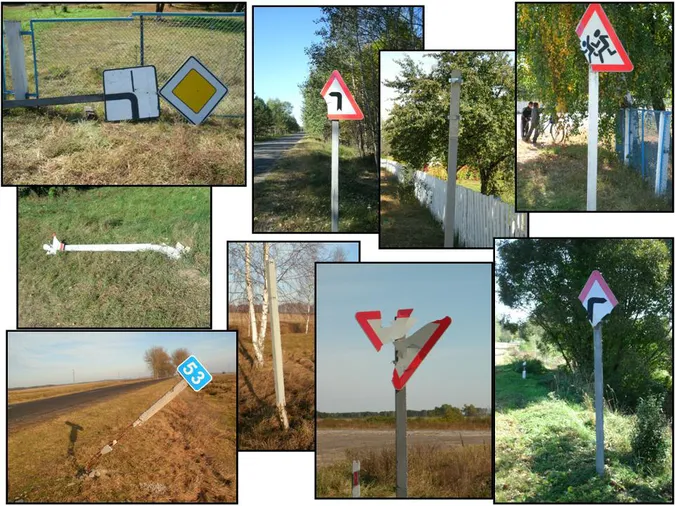 На волинській трасі вкрали знаки і потрощили огородження (фото)