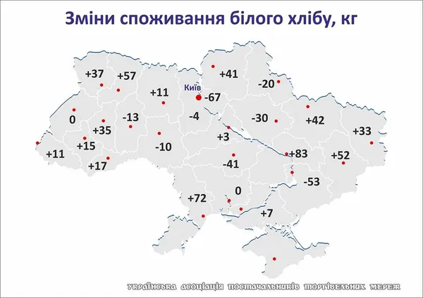 Волинь – у ТОП-5 регіонів, де на зарплату можна купити найменше білого хліба (інфографіка)