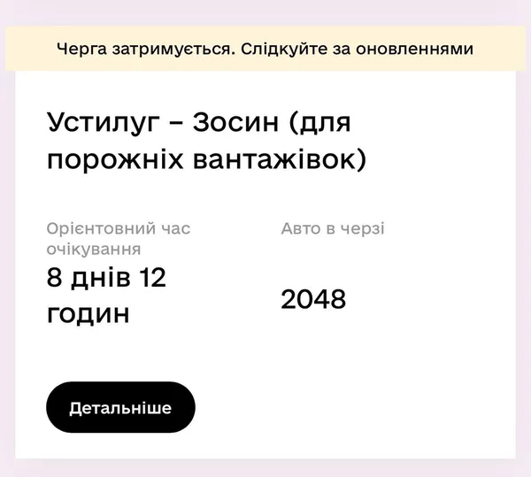 Скриншот з додатка «єЧерга»
