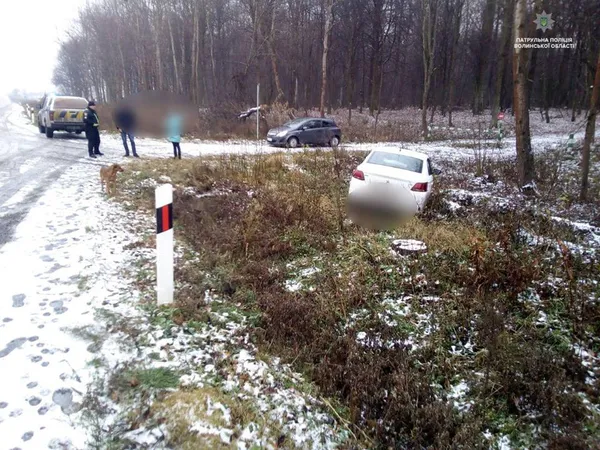 На Волині автомобіль злетів у кювет через перевищення швидкості