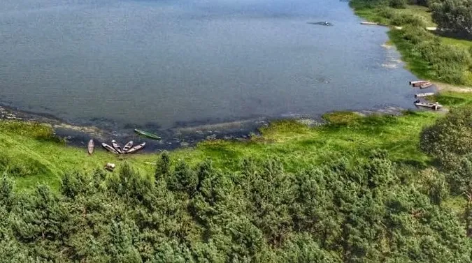 Поліська Амазонія: таємниче волинське озеро показали з висоти (фото)