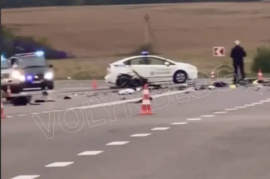 Показали відео з місця смертельної аварії під Луцьком (відео)