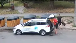 Викинули шини біля смітників: у Луцьку водії автошколи потрапили в об’єктив камер (відео)