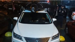 У Києві їздив автомобіль з «Шахедом» на даху (фото)