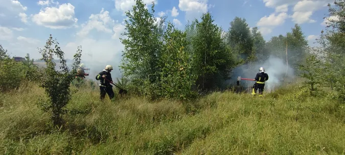 На Волині горіла трава, паліїв шукає поліція (фото)