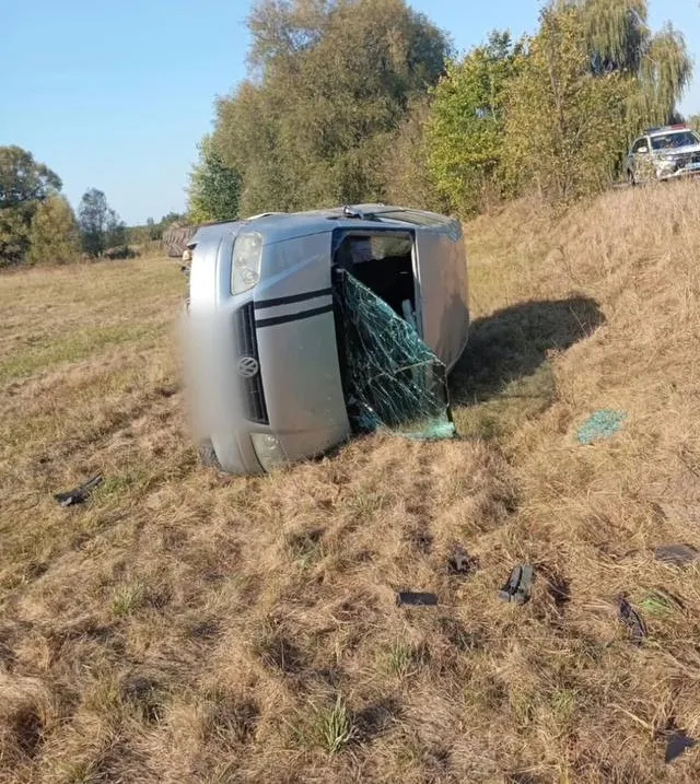 П'яний волинянин злетів у кювет на краденому авто (фото, відео)