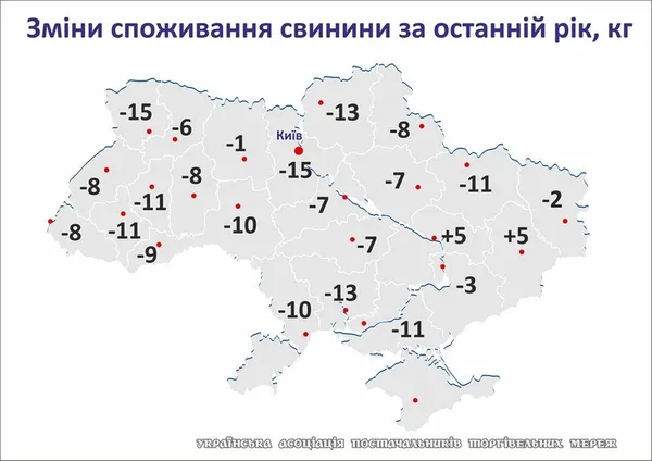 Спроможність волинян купити м'ясо впала