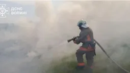 У Старій Вижві через необережне поводження з вогнем загорілося сміття (фото)