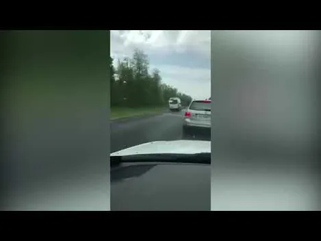 На волинській трасі маршрутка з пасажирами їхала зустрічною смугою (відео)