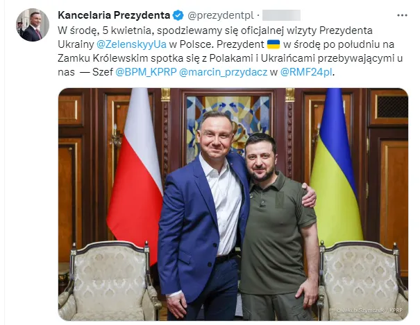 Зеленський днями з'їздить до Польщі