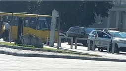У центрі Луцька патрульні зупинили маршрутку (фото)