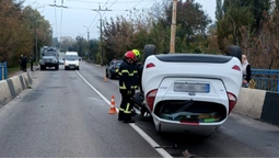 Авто з водійкою всередині перекинулося на дах: деталі аварії у Луцьку (фото)