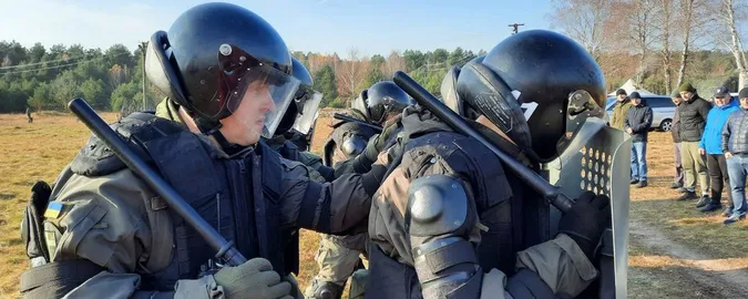 Показали, як на Волині силовики готувались боротись із міграційною кризою (фото)