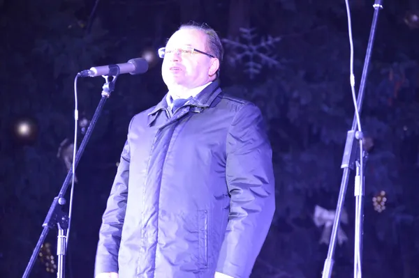 З піснями та феєрверками: у Луцьку засвітили головну ялинку