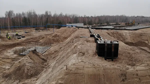 У Світязі будують каналізаційні очисні споруди (фото)