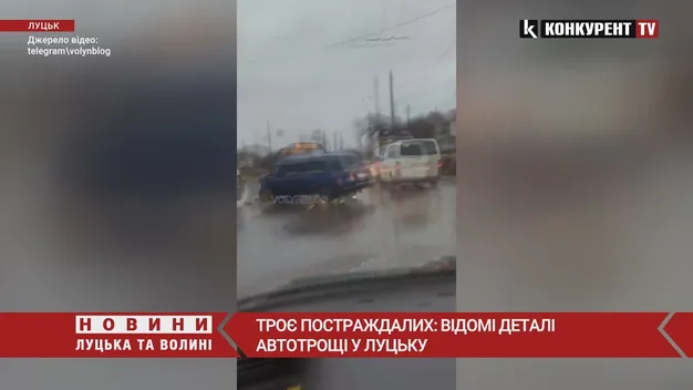Травмованих – троє: деталі жахливої аварії у Луцьку (відео)