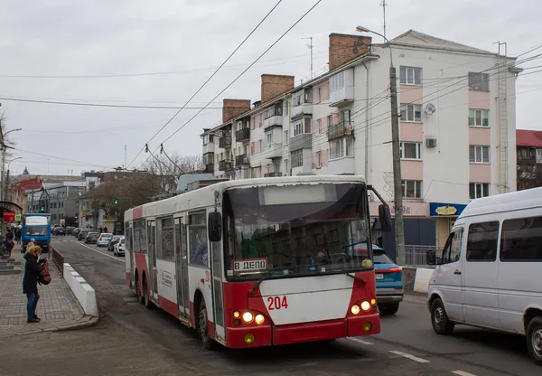 Вулицями Луцька курсує унікальний тролейбус (фото)