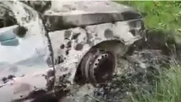 У Княгининку водій зачинився в авто і підпалив себе (відео)