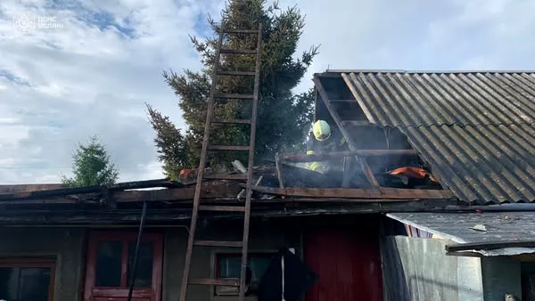 У Торчині під час пожежі обгорів чоловік (фото)