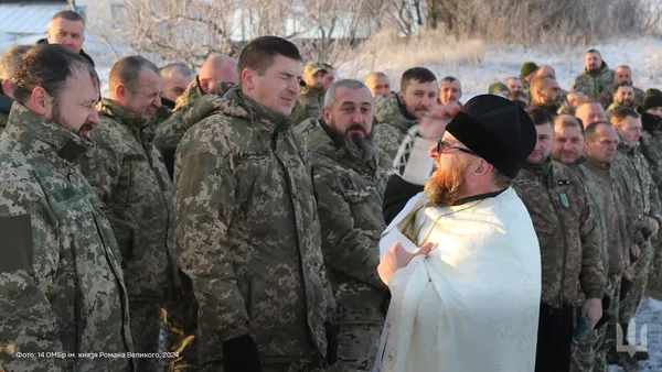 «Князівська»  бригада з Волині відсвяткувала Водохреще (фото)
