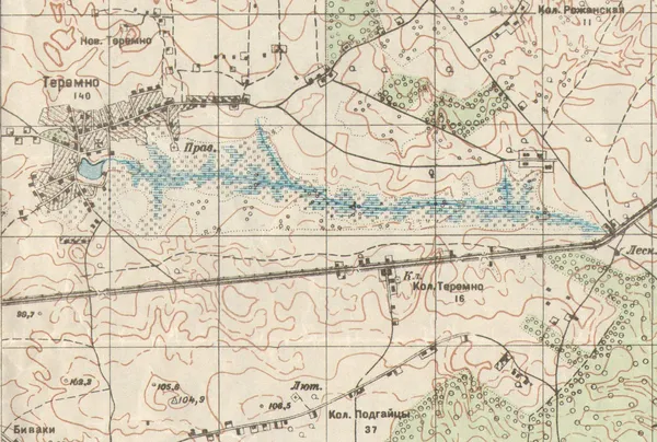 Карта 1887 року початок Сапалаївки позначено на перехресті рівненського шосе і шляху на Гаразджу