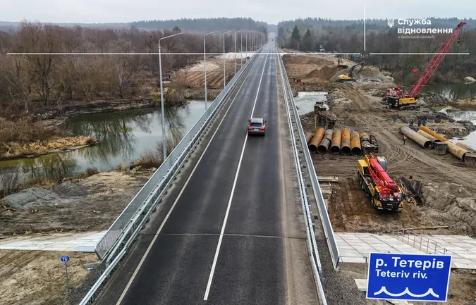 Відновили зруйнований у 2022 році міст на трасі Київ-Ковель-Ягодин