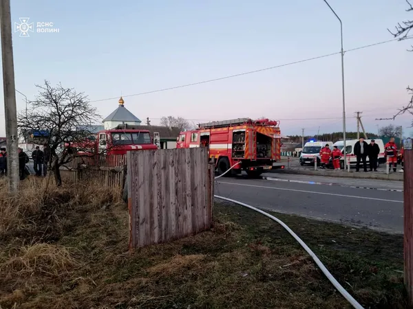 Трагедія на Волині: у пожежі загинули двоє людей (фото)