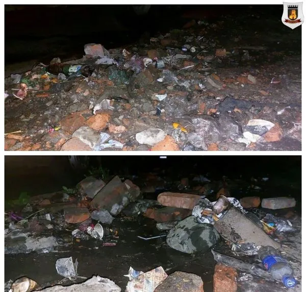 Вивезли шини і сміття: у Луцьку прибрали біля центрального ринку (фото)