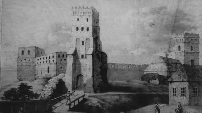 Луцький замок в ХІХ столітті