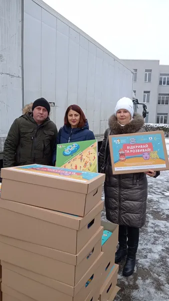 Волинські садочки отримали бокси для розваг від ЮНІСЕФ