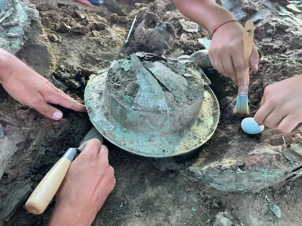 Рідкісна колісниця та набір бронзи: в Італії археологи знайшли гробницю зі 150 артефактами