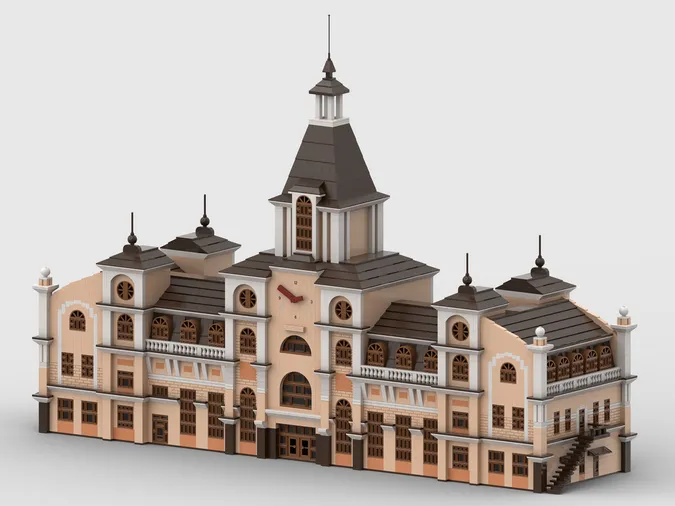 Показали Lego-версію вокзалу Луцька (фото)