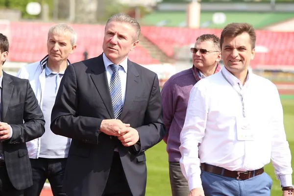 Зі Сергієм Бубкою під час міжнародних змагань у Луцьку