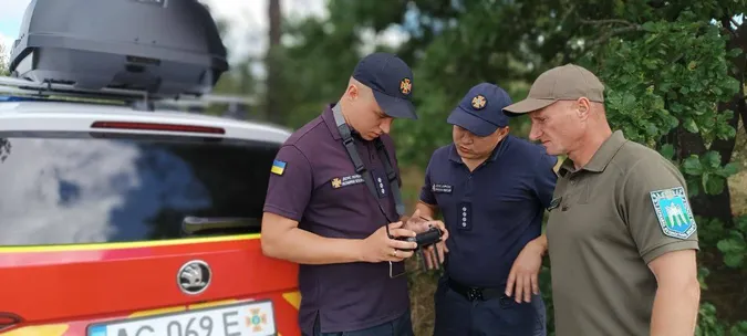 На Волині за допомогою дрона виявили пожежу (фото)