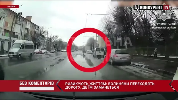 У Луцьку «безсмертні» переходять дорогу, де їм заманеться (відео)