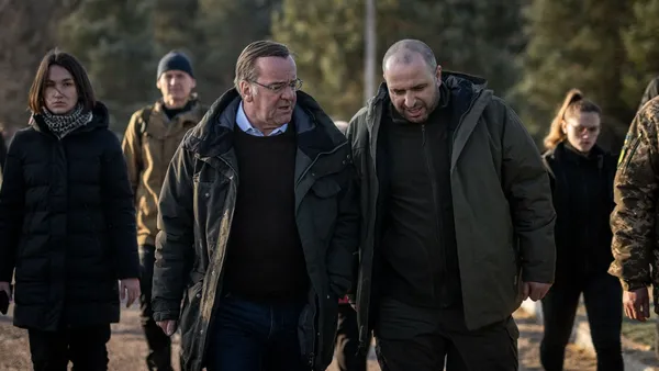 Boris Pistorius (on the left) and Rustem Umerov