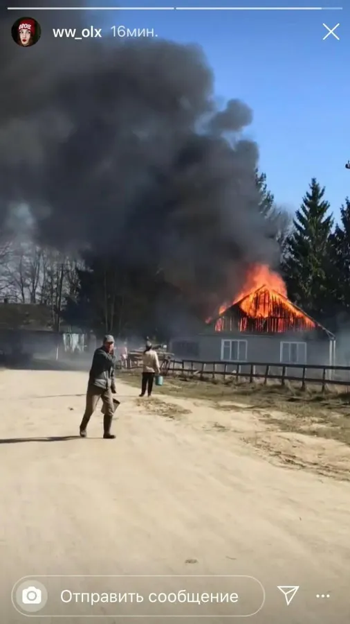 На Житомирщині палили суху траву, а горіла сільська рада (фото)