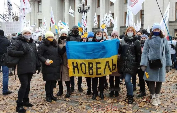 «Підприємців – десять тисяч, поліції – п'ять»: чому волиняни мітингують у Києві (фото)