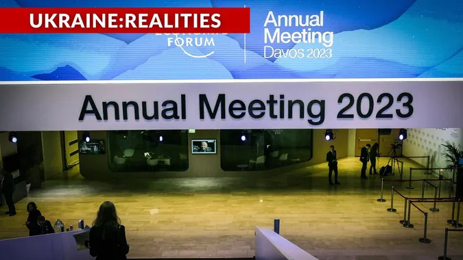 American philanthropist gave a speech in Davos