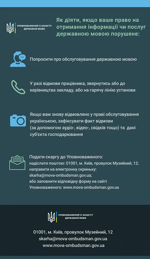 Як діяти, якщо вас не хочуть обслуговувати українською мовою