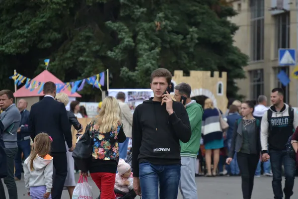 В центрі міста - людно
