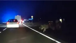 ДТП на Волині: автомобіль зачепився та злетів у кювет (відео)