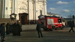Пожежні біля собору: що трапилося у центрі Луцька (фото)