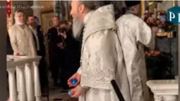 На Великдень Онуфрій кидав освячені яйця у парафіян (відео)