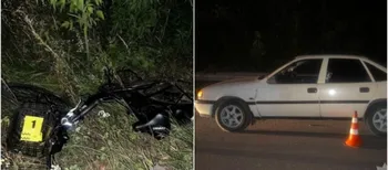 На Волині п'яний чоловік на електровелосипеді врізався в «Опель»: винуватець у лікарні (фото)