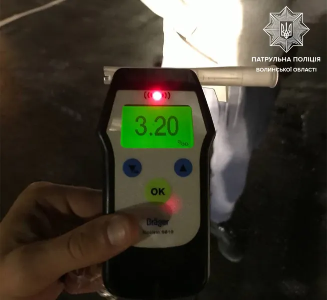 У Луцьку вночі зловили п'яного як чіп 50-річного скутериста (фото)